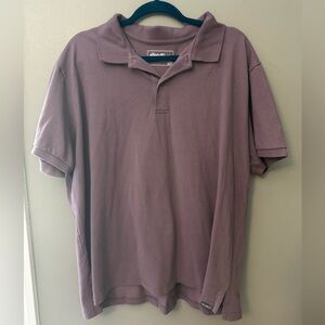 Eddie Bauer Men’s Burgundy Polo Teeshirt